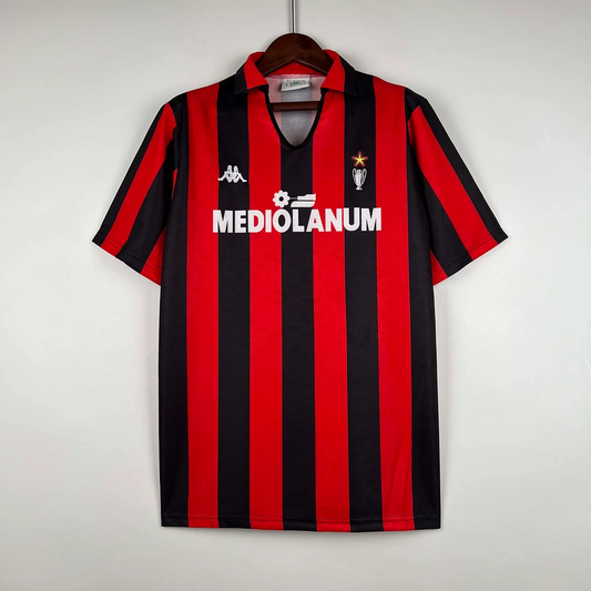 AC Milan 1989/90 Retro AC Milan Home Shirt