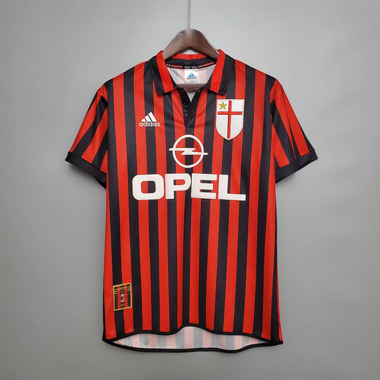 AC Milan 1999/2000 Retro AC Milan Home Shirt